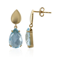 Pendientes en plata con Topacio azul cielo