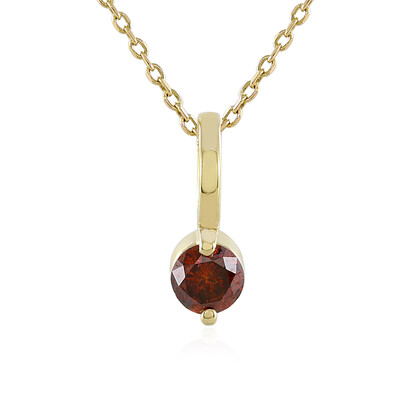 Collar en oro con Diamante rojo I4