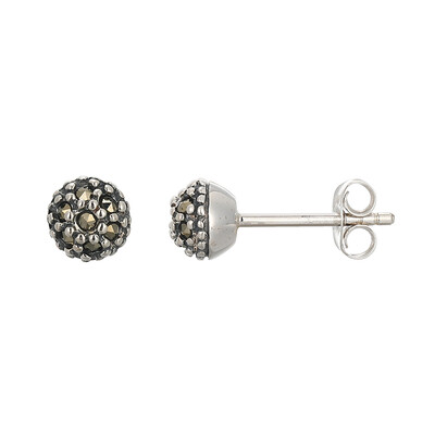 Pendientes en plata con Marcasita