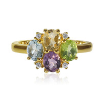 Anillo en plata con Amatista