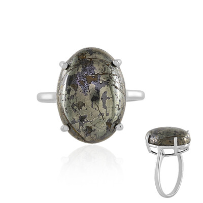Anillo en plata con Oro de apache