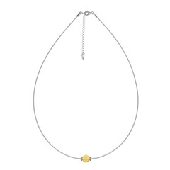 Collar en plata con Ámbar báltico Milky