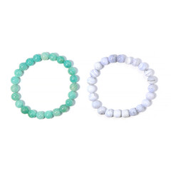 Brazalete con Ágata de lazo azul