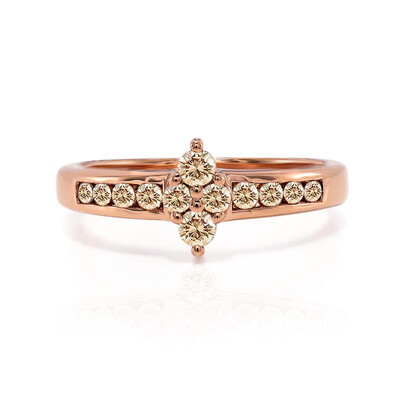 Anillo en oro con Diamante rosa de Francia de Argyle SI1 (Annette)