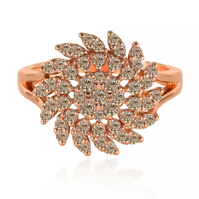 Anillo en oro con Diamante rosa de Francia de Argyle SI1 (Annette)