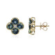 Pendientes en oro con Zafiro Teal (CIRARI)