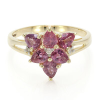 Anillo en oro con Zafiro Padparascha no calentado