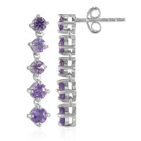 Pendientes en plata con Amatista