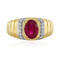Anillo en plata con Rubí de Madagascar