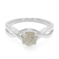 Anillo en plata con Espectrolita