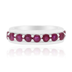 Anillo en plata con Rubí de Birmania