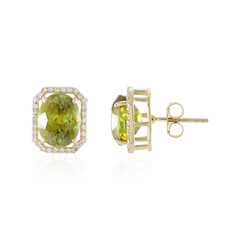 Pendientes en oro con Esfena