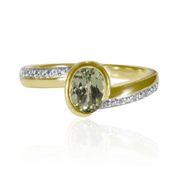 Anillo en oro con Diáspora de color cambiante (Tenner Diniz)