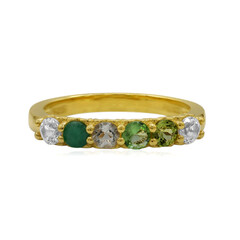 Anillo en plata con Topacio blanco