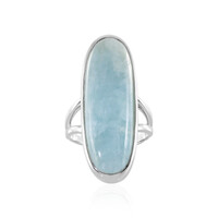 Anillo en plata con Aguamarina