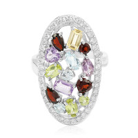 Anillo en plata con Amatista
