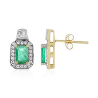 Pendientes en oro con Esmeralda de Brasil (Adela Gold)