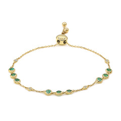 Brazalete en oro con Esmeralda de Zambia AAA (CIRARI)