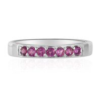 Anillo en plata con Rodolita