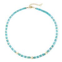 Collar en plata con Apatita azul