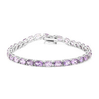 Brazalete en plata con Amatista