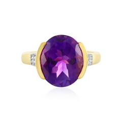 Anillo en plata con Amatista de Zambia