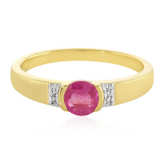 Anillo en plata con Zafiro rosa de Madagascar