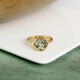 Anillo en plata con Amatista verde