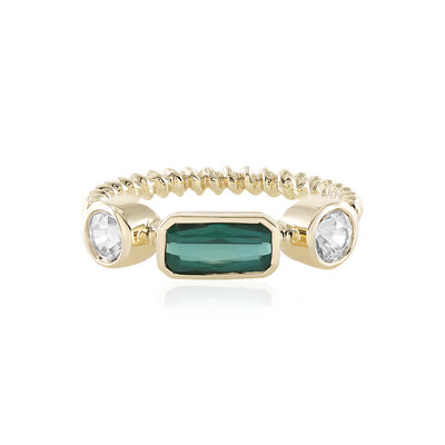 Anillo en oro con Indicolita (Adela Gold)