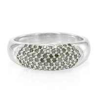 Anillo en plata con Diamante fantasía