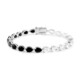 Brazalete en plata con Topacio blanco