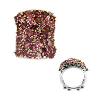 Anillo en plata con Turmalina rosa (Dallas Prince Designs)