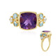 Anillo en plata con Amatista de Siberia (Adela Silber)