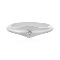 Anillo en plata con Diamante I4 (J)