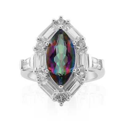 Anillo en plata con Cuarzo místico