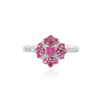 Anillo en plata con Rubelita