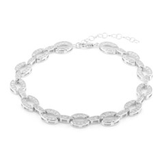 Brazalete en plata con Zircón