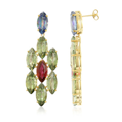 Pendientes en plata con Topacio