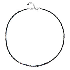 Collar en plata con Espinela negra