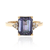 Anillo en oro con Tanzanita sin calentar (CIRARI)