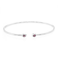Brazalete en plata con Rodolita de Rajastán