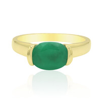 Anillo en oro con Esmeralda de Zambia