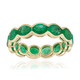 Anillo en oro con Esmeralda de Zambia