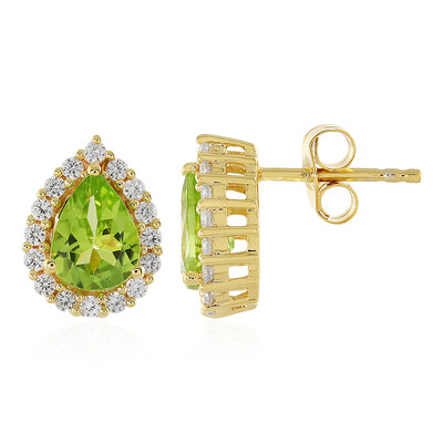 Pendientes en plata con Peridoto