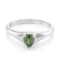 Anillo en plata con Zafiro de Mozambique