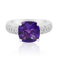 Anillo en plata con Amatista de Marruecos