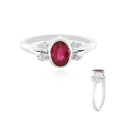 Anillo en plata con Rubí de Bemainty