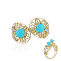 Anillo en oro con Turquesa bella durmiente (Ornaments by de Melo)