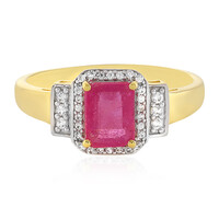 Anillo en plata con Zafiro rosa de Madagascar
