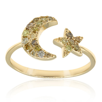 Anillo en oro con Diamante fancy SI2 (CIRARI)
